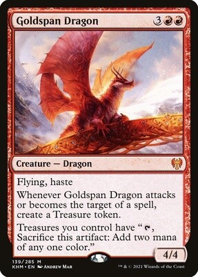 Goldspan Dragon (Kaldheim, 139, Nonfoil)