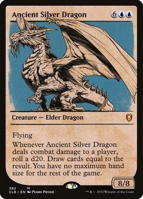 Ancient Silver Dragon (Commander Legends: Battle for Baldur's Gate, 382, Foil)