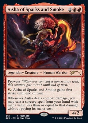 Aisha of Sparks and Smoke (Universes Within, 12, Nonfoil)