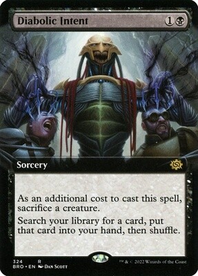Diabolic Intent (The Brothers' War, 324, Foil)
