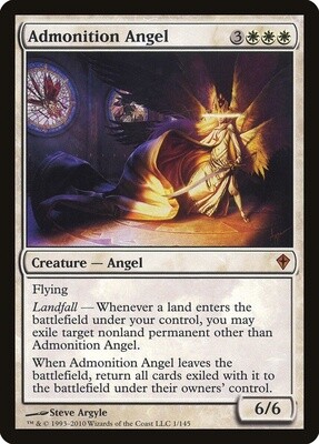 Admonition Angel (Worldwake, 1, Nonfoil)