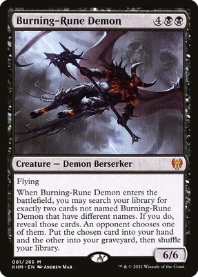 Burning-Rune Demon (Kaldheim, 81, Nonfoil)