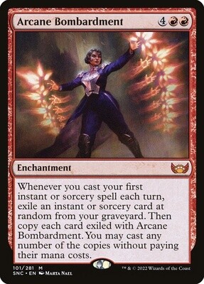 Arcane Bombardment (Streets of New Capenna, 101, Foil)