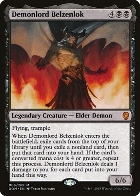 Demonlord Belzenlok (Dominaria, 86, Nonfoil)