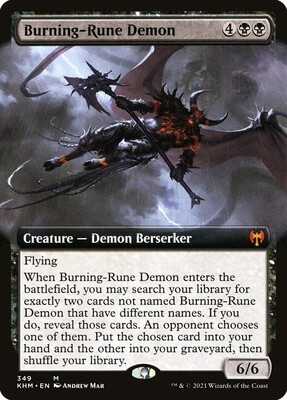 Burning-Rune Demon (Kaldheim, 349, Foil)