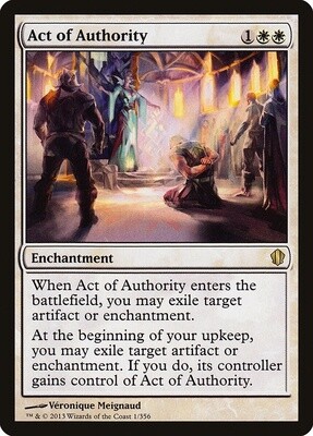 Act of Authority (Commander 2013, 1, Nonfoil)