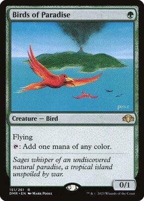 Birds of Paradise (Dominaria Remastered, 151, Foil)