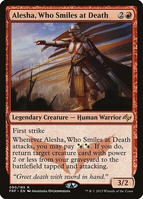 Alesha, Who Smiles at Death (Fate Reforged, 90, Foil)