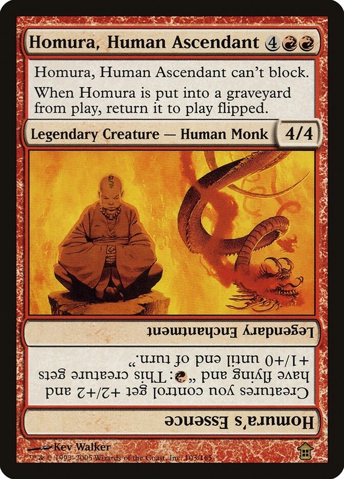 Homura, Human Ascendant // Homura's Essence (Saviors of Kamigawa, 103, Nonfoil)