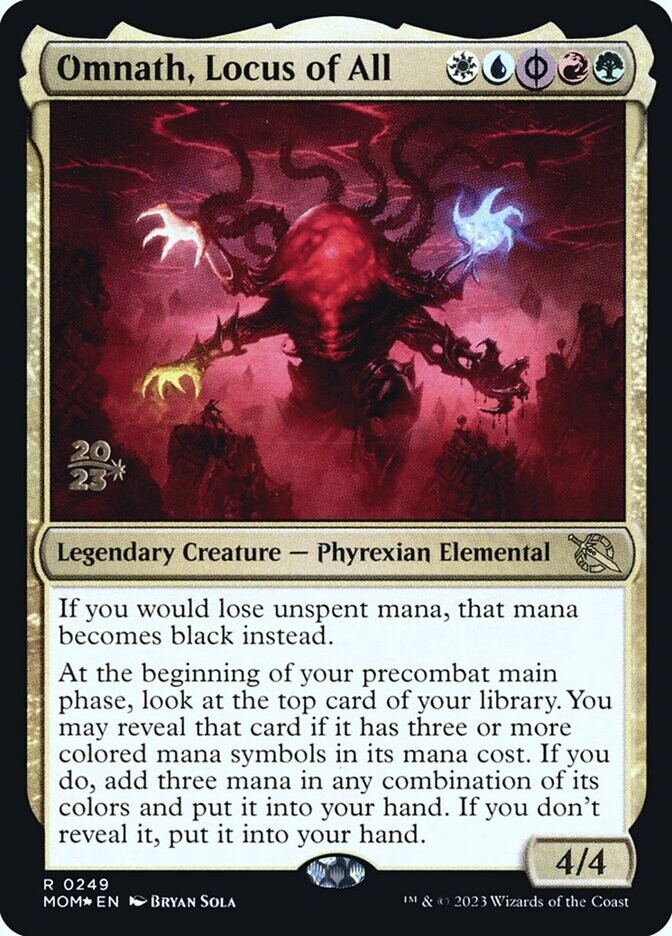 Omnath, Locus of All (March of the Machine Promos, 249s, Foil)