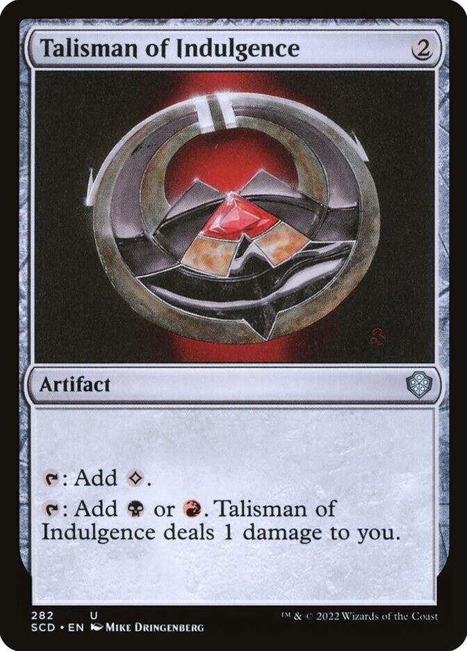 Talisman of Indulgence (Starter Commander Decks, 282, Nonfoil)