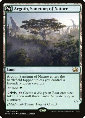 Argoth, Sanctum of Nature (The Brothers' War, 256a, Foil)