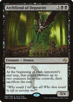 Archfiend of Depravity (Fate Reforged Promos, 62, Foil)