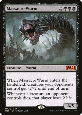 Massacre Wurm (Core Set 2021, 114, Nonfoil)