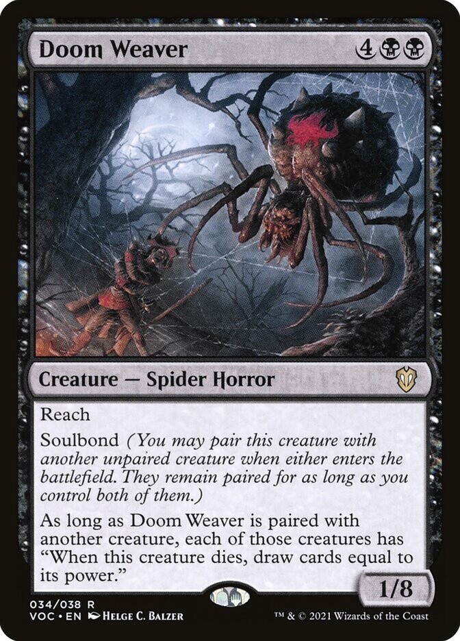 Doom Weaver (Crimson Vow Commander, 34, Nonfoil)