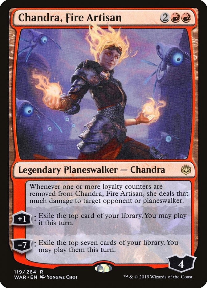 Chandra, Fire Artisan (War of the Spark, 119, Foil)