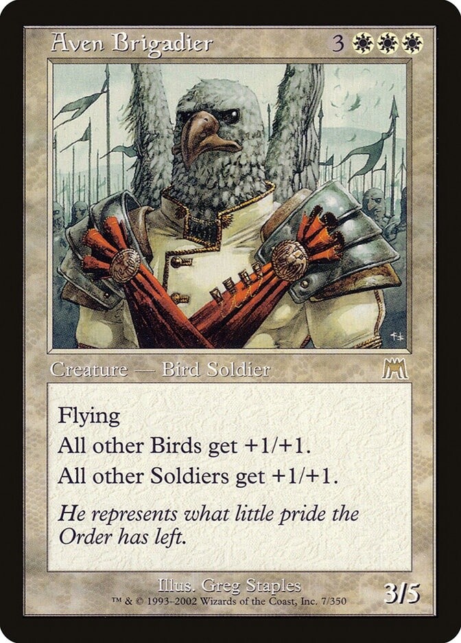 Aven Brigadier (Onslaught, 7, Foil)