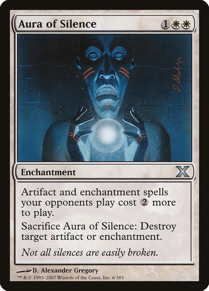 Aura of Silence (Tenth Edition, 6, Nonfoil)