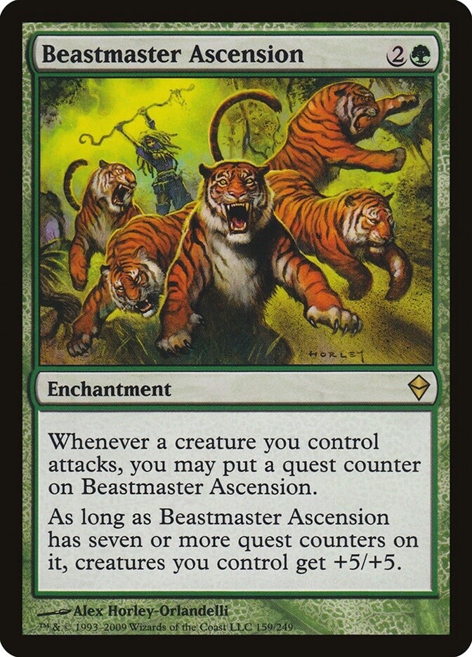 Beastmaster Ascension (Zendikar, 159, Nonfoil)