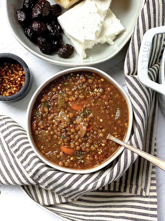Greek Lentil Stew (Vegetarian)