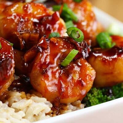 Honey ginger Glazed Shrimp
