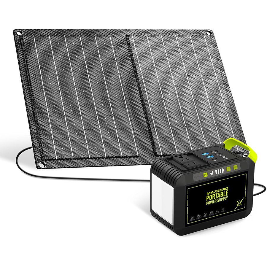 MARBERO 88.8Wh Solar Generator with 21W Solar Panel Included Portable Power Station