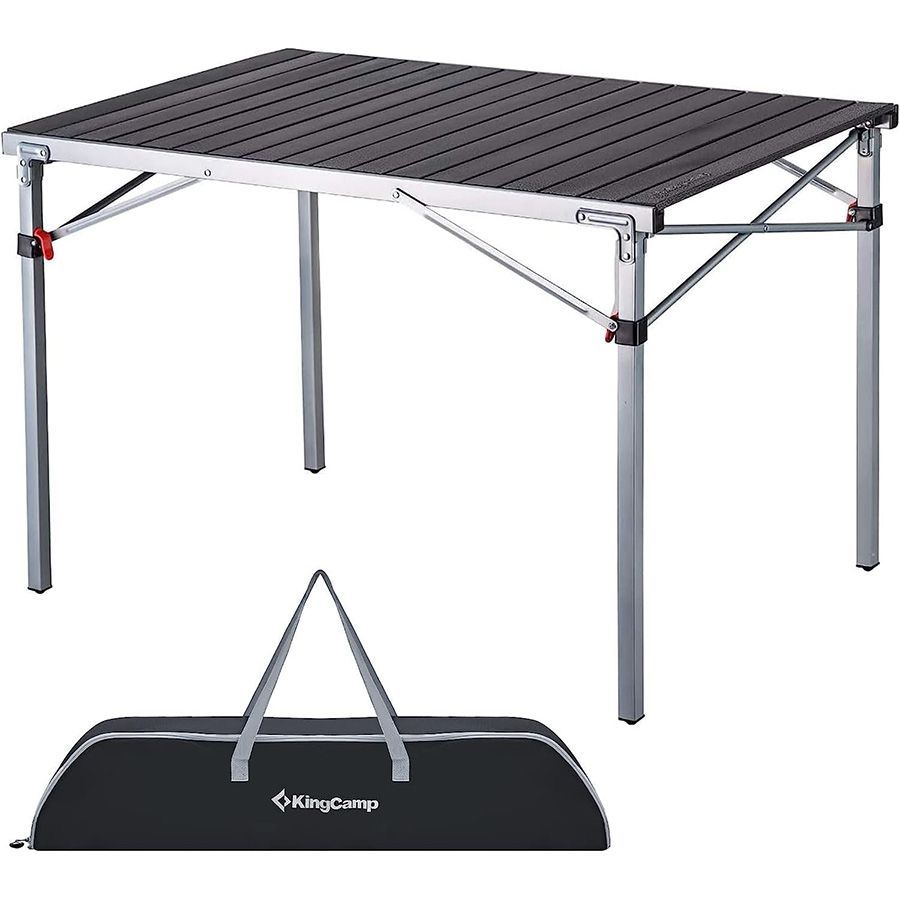 Aluminum Folding Camp Table - Lightweight, Portable, Roll Up