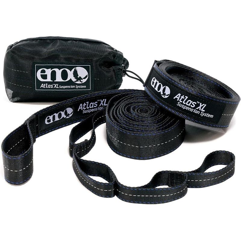 ENO Atlas Suspension System - Tree Strap for Hammock - Accessories for Camping, Hiking, and Backpacking - Black/Royal