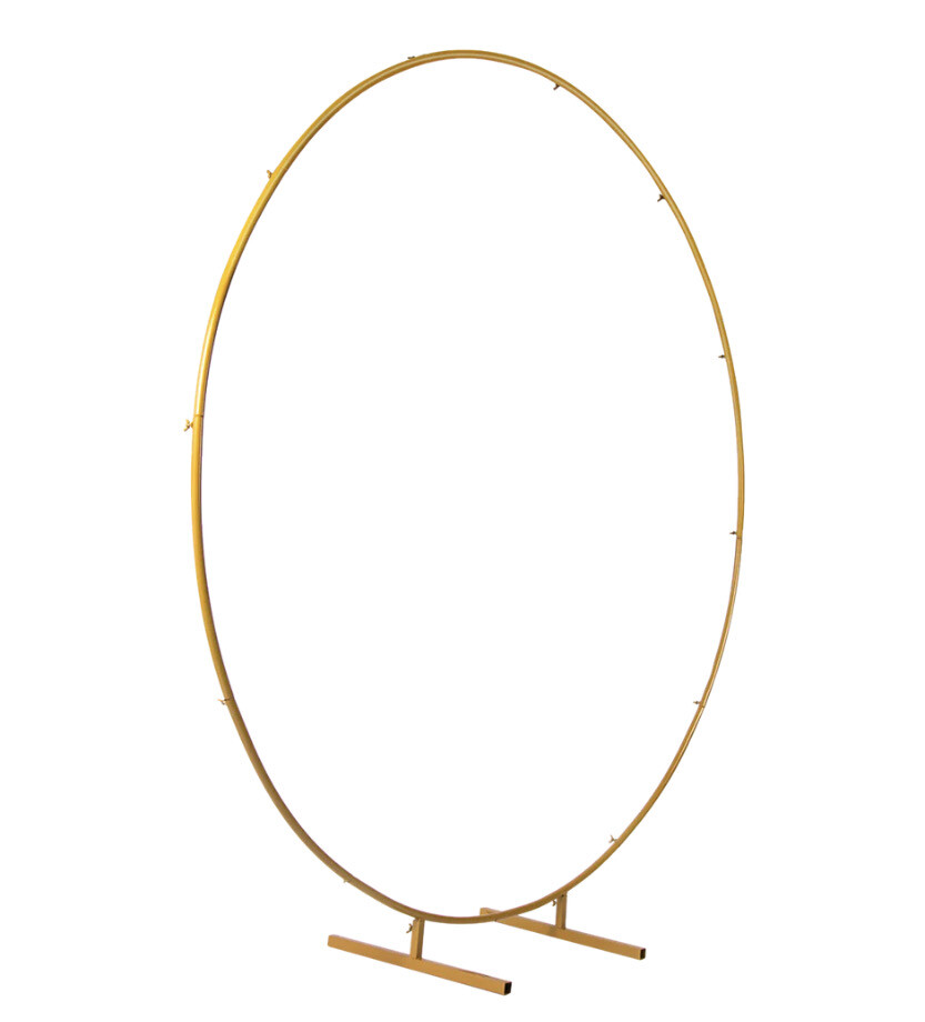 2m Gold Circle Arbour