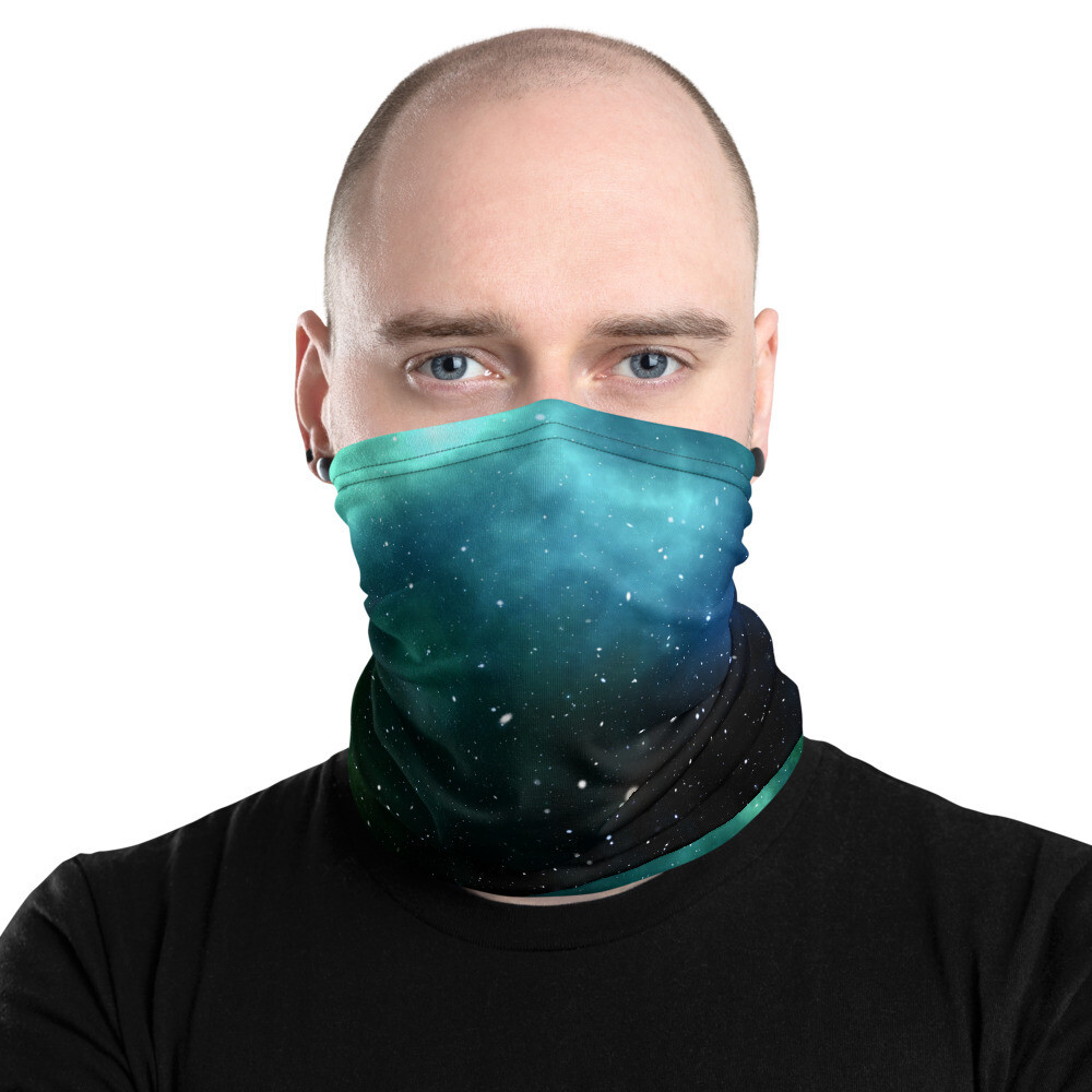 Neck Gaiter - Green Galaxy