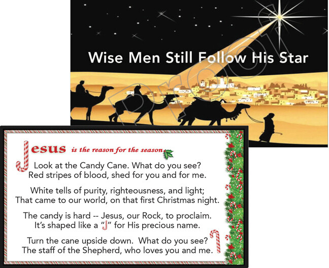 Christmas Tracts: Wise Men Still Follow His Star & Candy Cane