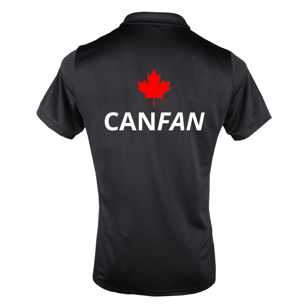 CANFAN IM Polo shirt, black - WOMEN