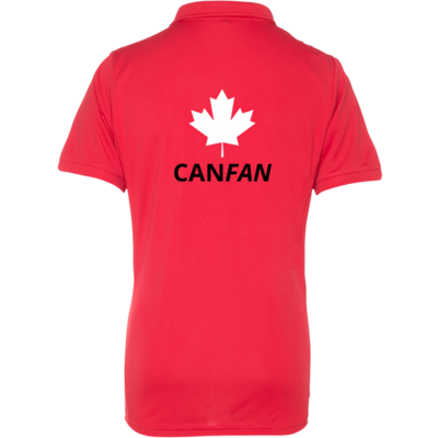 CANFAN IM Polo shirt, red - WOMEN