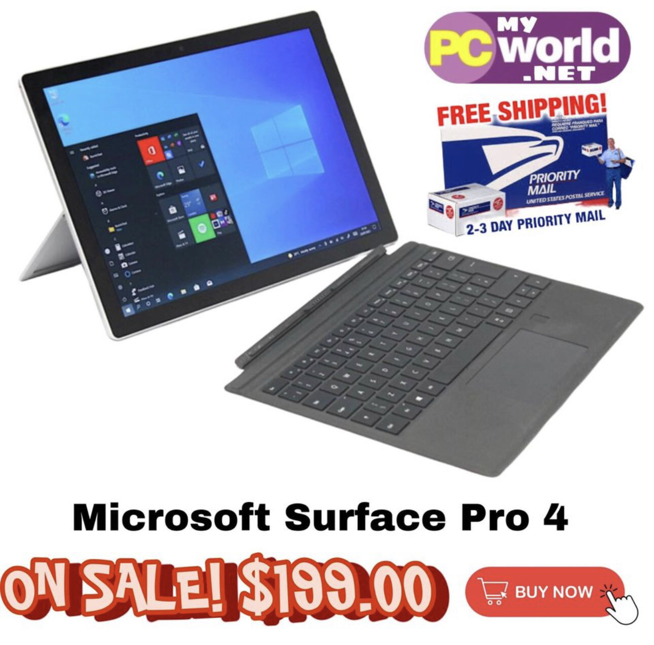 Microsoft Surface Pro 4 Intel Core i5 4GB DDR3 128GB SSD Windows 10