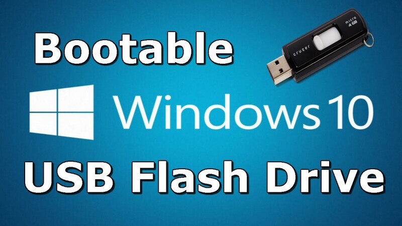 Microsoft Windows 10 (64bit) 22H2 Latest Version USB Bootable Drive