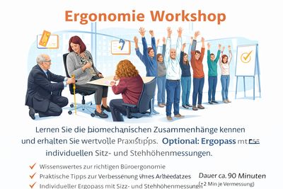 Ergonomie‑Workshop für Büroarbeitende (90 Minuten)