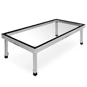 Tarimas con panel transparente