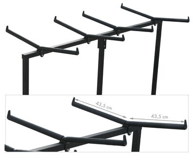 Carro para transportar quitamiedos/barandillas Hasta 48 m lineales CRO-12