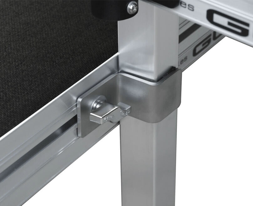Conector pata-marco Para gradas de coro y escenarios con diferentes niveles TMU-12 Conector pata-marco Para gradas de coro y escenarios con diferentes niveles TMU-12