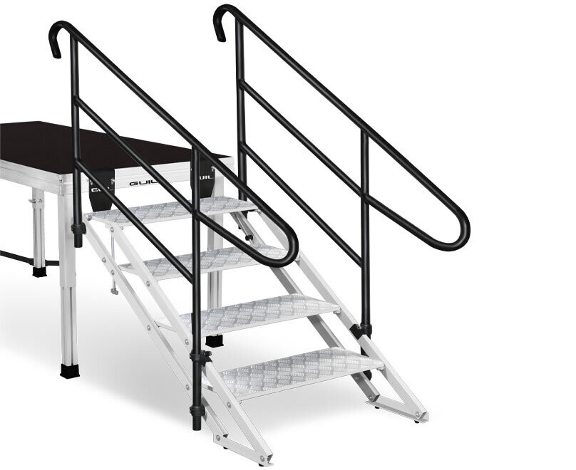 Escalera plegable de aluminio Para escenarios con alturas de 700 a 1300 mm - ECP-4