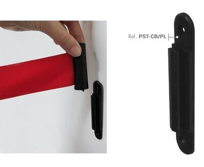 Cabezal de pared con cinta retráctil roja de 3 m PST-CB/P
