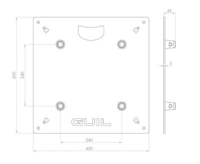 Base para truss cuadrado TQN290 Ref. TQN290-AC