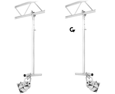 Brazo telescópico para su anclaje a truss (9 posiciones de 115 cm a 195 cm) Ref. TTL-02