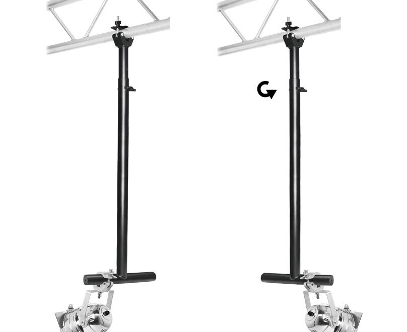 Brazo telescópico para su anclaje a truss (9 posiciones de 115 cm a 195 cm) Ref. TTL-02/N Brazo telescópico para su anclaje a truss (9 posiciones de 115 cm a 195 cm) Ref. TTL-02/N