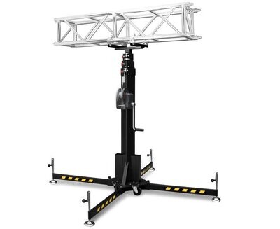 Adaptador truss con abrazaderas y terminal macho de Ø 55 mm. Para trusses de 20 a 40 cm Ref. ADT-15