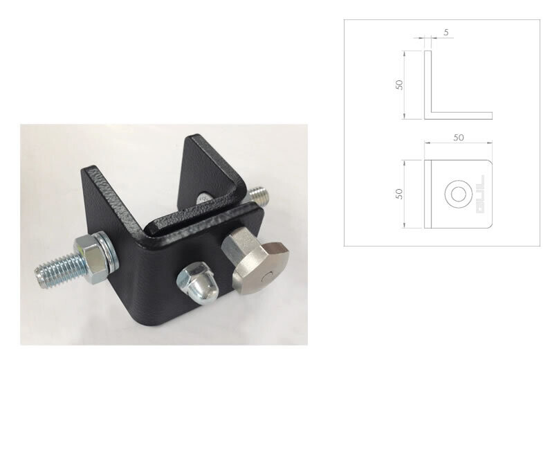 Bisagra para garras y abrazaderas. WLL: 75 kg Ahorra espacio y tiempo Ref. ABZ-60 Bisagra para garras y abrazaderas. WLL: 75 kg Ahorra espacio y tiempo Ref. ABZ-60