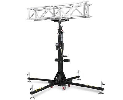 Adaptador truss con abrazaderas y terminal macho de Ø 35 mm. Para trusses de 29 a 40 cm Ref. ADT-30
