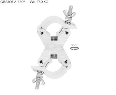 Abrazadera doble giratoria para tubos de Ø 45-52 mm. WLL: 750 kg Ref. ABZ-05
