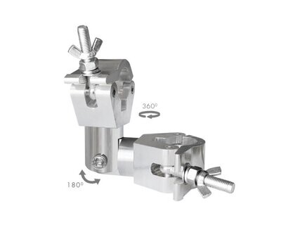 Abrazadera doble giratoria para ser utilizada como bisagra. WLL 750 Kg Ref. ABZ-32