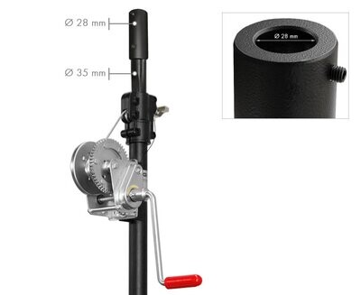 Reductor para convertir un macho de Ø 35 mm en hembra de Ø 28 mm Ref. ADT-24